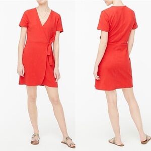 J. Crew Factory Bright Red Mini Dress
